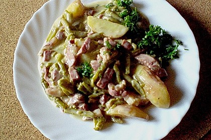 Bohnen - Kasseler - Pfanne 14