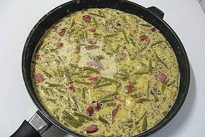 Bohnen - Kasseler - Pfanne 13