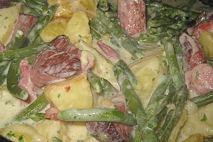 Bohnen - Kasseler - Pfanne 8