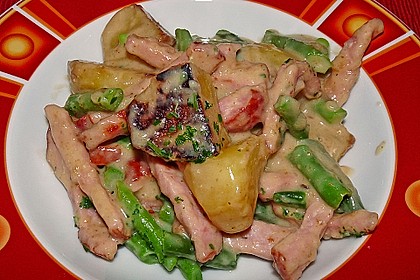 Bohnen - Kasseler - Pfanne 2