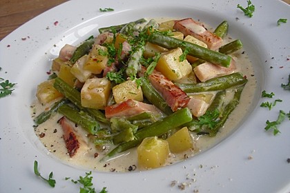 Bohnen - Kasseler - Pfanne 5