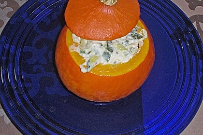 Gebackener K&uuml;rbis mit Frischk&auml;sef&uuml;llung 1