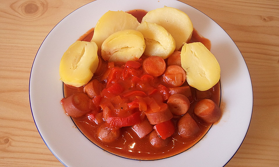 Würstchengulasch (Rezept mit Bild) von simone2 | Chefkoch.de