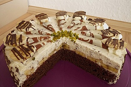 Bananen - Split - Schokokuchen 12