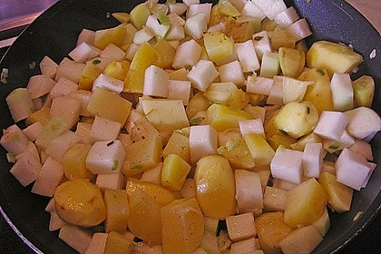 Cremige Kohlrabi und Kartoffeln 2