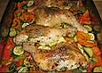 Zitronenh&auml;hnchen mit r&ouml;mischen Nocken