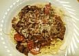 Spaghetti mit Ragout vom Ochsenschwanz