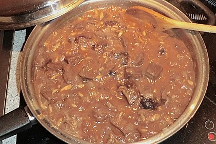 Hirschgulasch mit Pflaumen 1