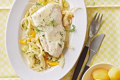 Fischfilet mit Fenchel und Orange