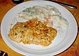 Schnitzel bologneser Art mit Tortellini in Gem&uuml;se - K&auml;se - Sahne - Sauce