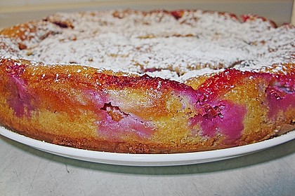 Zwetschgenkuchen mit Sahne - Mandelguss 15
