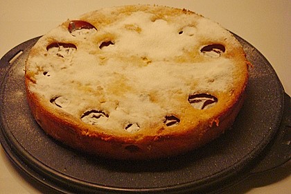 Zwetschgenkuchen mit Sahne - Mandelguss 19