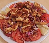 Tomatensalat mit gebratenem Feta (Bild)