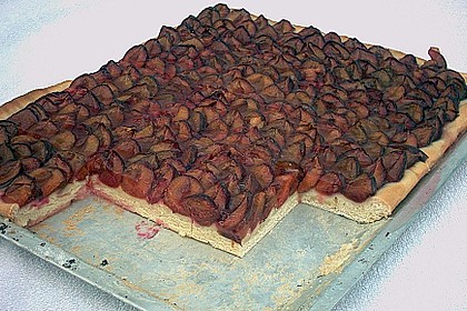 Zwetschgenkuchen mit Guss, wie Oma ihn machte