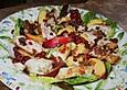 H&auml;hnchenbrustfilet mit Obstsalat