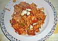 Griechische Reisnudeln mit Gefl&uuml;gel und Schafsk&auml;se