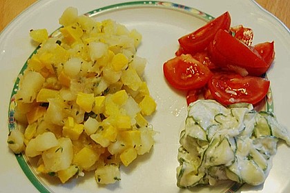 Zucchini - Erd&auml;pfel - Pfanne 5