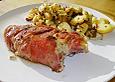 Koelkasts Putensteaks im Kr&auml;uter - Schafsk&auml;se  - Mantel
