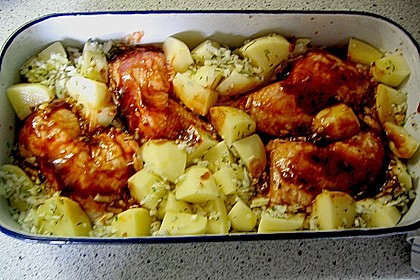 Hähnchen in Barbecuemarinade mit Kartoffeln 29