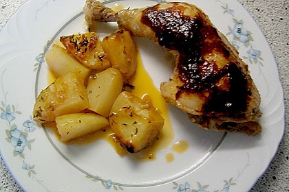 Hähnchen in Barbecuemarinade mit Kartoffeln 17