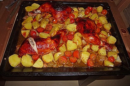 Hähnchen in Barbecuemarinade mit Kartoffeln 13