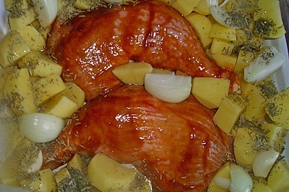 Hähnchen in Barbecuemarinade mit Kartoffeln 25