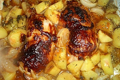 Hähnchen in Barbecuemarinade mit Kartoffeln 20
