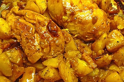 Hähnchen in Barbecuemarinade mit Kartoffeln 28
