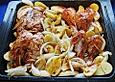 H&auml;hnchen in Barbecuemarinade mit Kartoffeln
