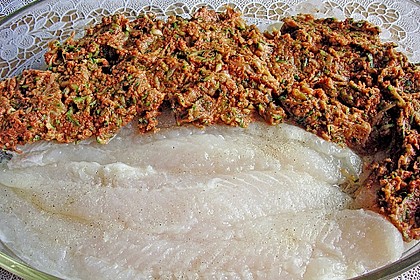 Fischfilet unter Zucchini - Kr&auml;uter - Kruste 3
