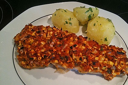 Fischfilet unter Zucchini - Kr&auml;uter - Kruste 8