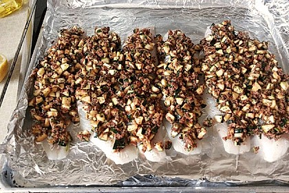 Fischfilet unter Zucchini - Kr&auml;uter - Kruste 14