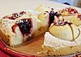 Preiselbeer - Apfel - R&uuml;hrkuchen