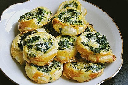 Blätterteig-Spinat-Schnecken 3