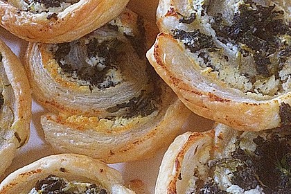 Blätterteig-Spinat-Schnecken 20