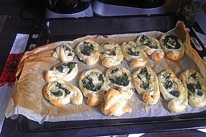 Blätterteig-Spinat-Schnecken 41
