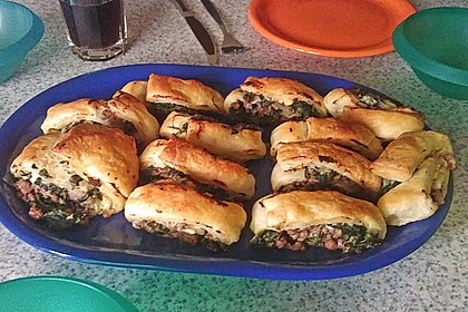Blätterteig-Spinat-Schnecken 48