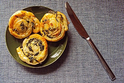 Blätterteig-Spinat-Schnecken 12