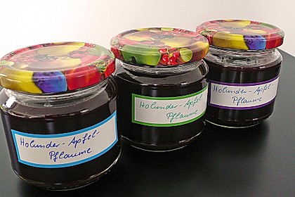 Apfel - Holunder - Zwetschgen - Marmelade 2