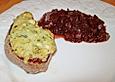 Rindersteak mit Parmesan - Macadamia - Basilikum - Kruste