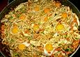 Asia - Nudeln mit H&auml;hnchen & Ei
