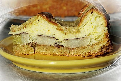 Kuchen mit gebackener Creme, Mandarinen und einem Hauch Kokos 1