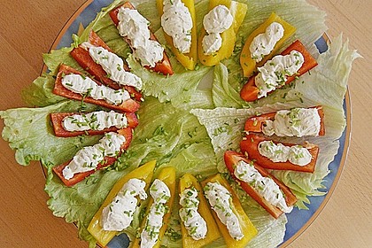 Gem&uuml;seschiffchen mit K&auml;secreme