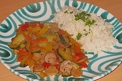 H&uuml;hnerbrustfilet mit Gem&uuml;se in der Folie gegart 3