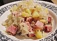 Sauerkraut - Kasseler - Kartoffel - Pfanne mit Ananas