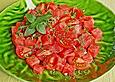 Tomaten -Wassermelonen - Salat
