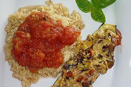 Zucchini - gefüllt und überbacken 4