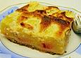 Pfirsich - Mandelkuchen mit Baiser