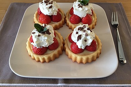 Torteletts mit Mascarpone - Erdbeer - Belag 7