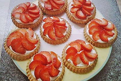 Torteletts mit Mascarpone - Erdbeer - Belag 4